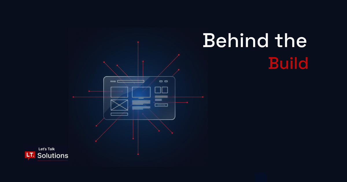 Illustration of the collaborative website build process behind LT.Solutions
